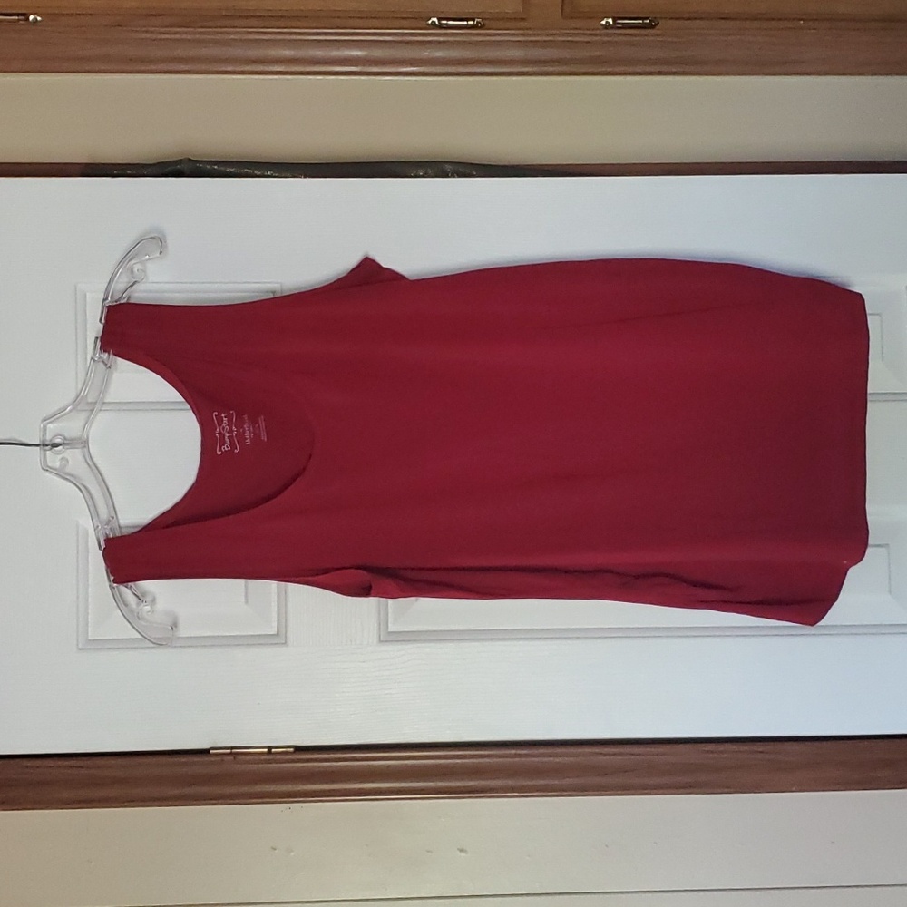 🛑 BumpStart by Motherhood Maternity Tank XL Red 🚔
